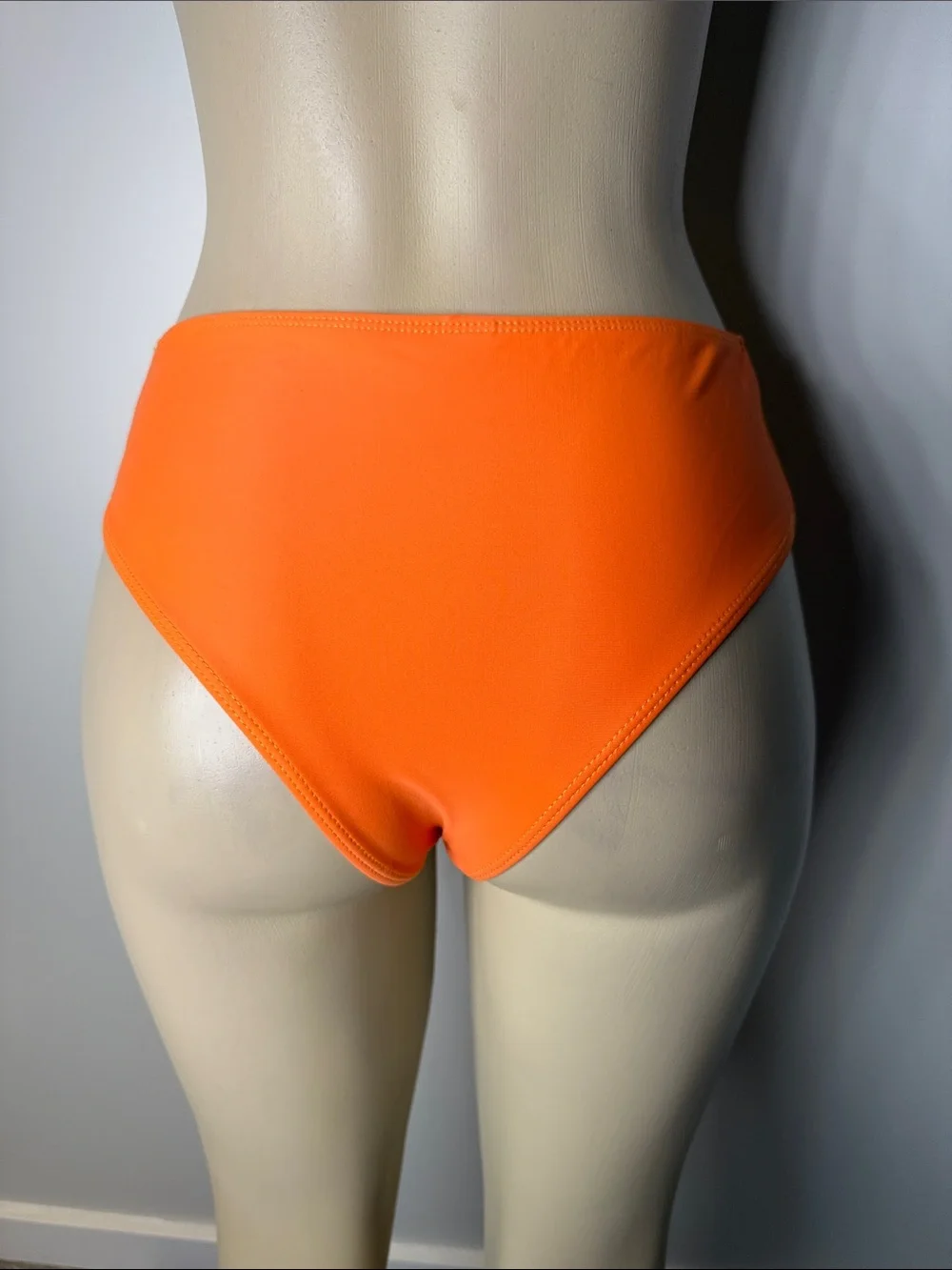 SHEIN Yellow & Orange High-Waist Colorblock Bikini Bottom NWOT